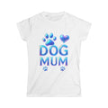 Dog Mum T-Shirt — Iridescent Paw & Heart Graphic Tee for Dog Lovers